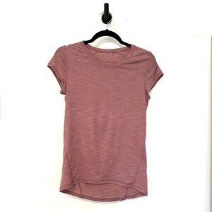 Lululemon light technical short sleeve tee dusty rose pine size 6